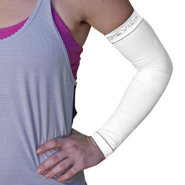 Arm Compression Sleeves White from BeVisible Sports – BeVisible Sports