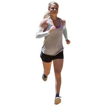 Arm Compression Sleeves - Arm Compression Sleeves - White