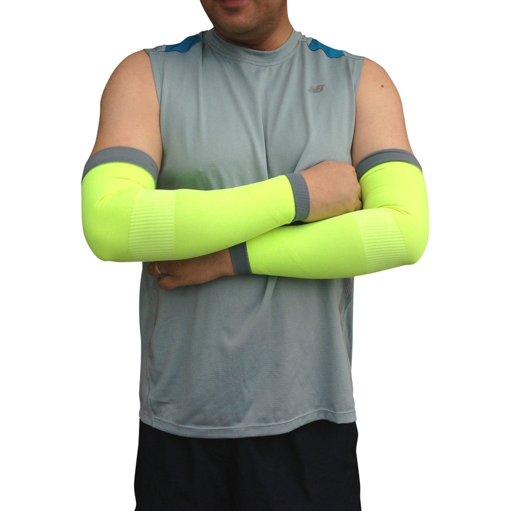 Arm Compression Sleeves - Arm Compression Sleeves - Neon Green