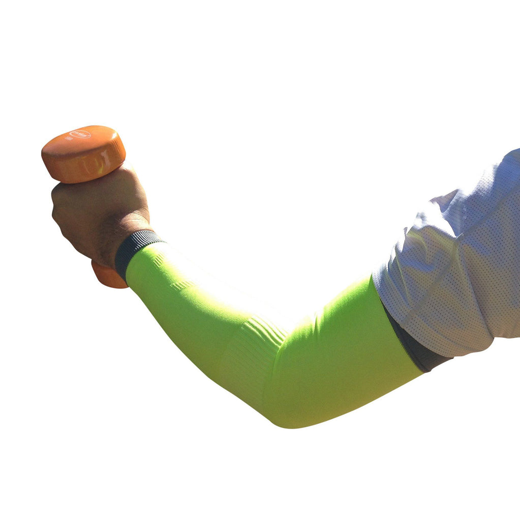 Arm Compression Sleeves - Arm Compression Sleeves - Neon Green