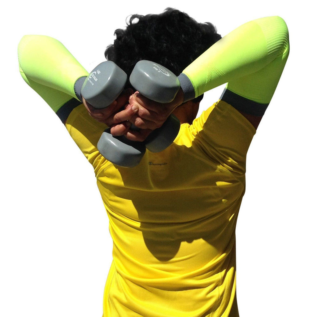 Arm Compression Sleeves - Arm Compression Sleeves - Neon Green