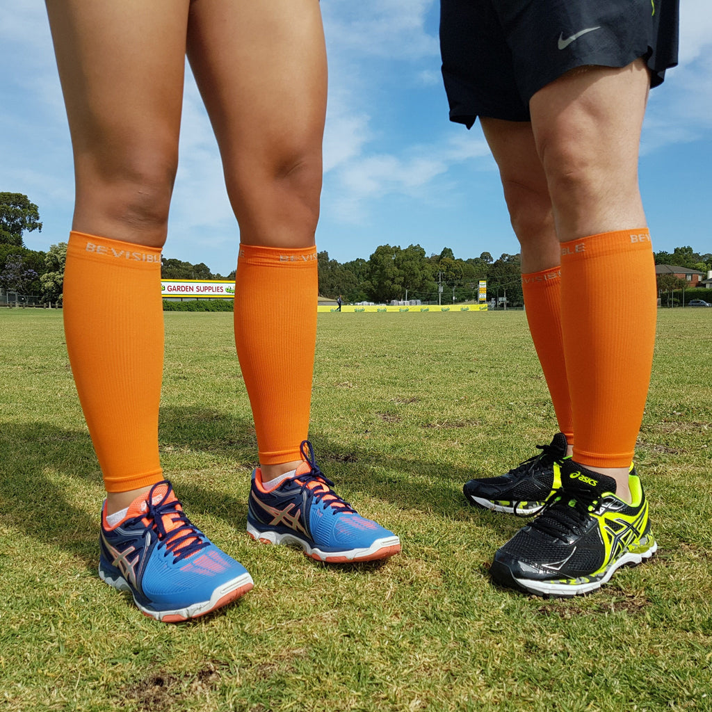 Calf Compression Sleeves - Calf Compression Sleeves - Orange