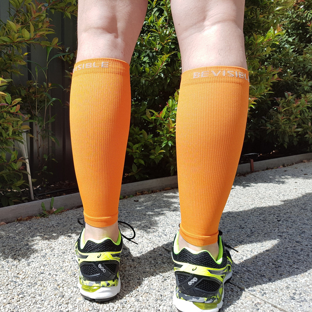 Calf Compression Sleeves - Calf Compression Sleeves - Orange