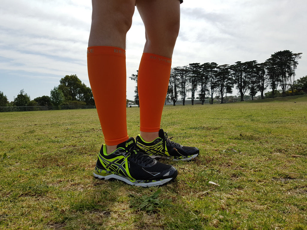 Calf Compression Sleeves - Calf Compression Sleeves - Orange