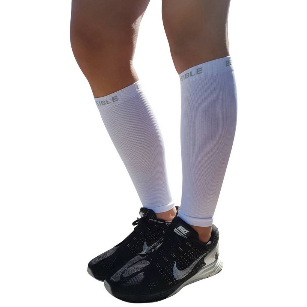 Calf Compression Sleeves - White